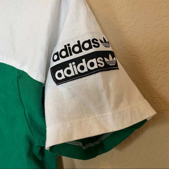adidas colorblock cropped tee - Picture 3 of 4